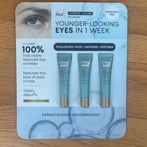 NIB RoC Hydrate & Plump Eye Cream Set with Hyaluronic Acid 3 pcs set